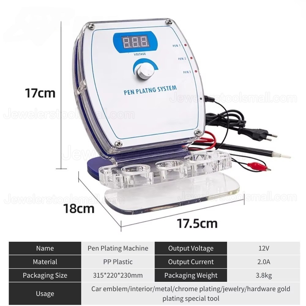 Portable Gold Plating Machine Jewelry Plater Pen Brush Electroplating Machine